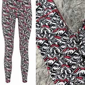 ZooZatz University of Wisconsin Madison Bucky Badgers Mascot Leggings Medium